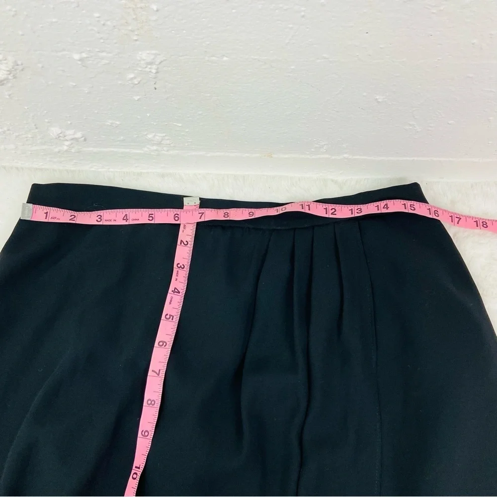 R&K evening Classic Black pleated side maxi Pencil Skirt size large - Picture 12 of 13
